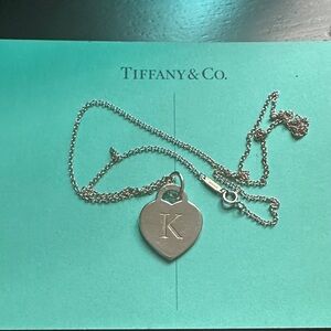 Tiffany & Co. Silver Heart Charm Necklace